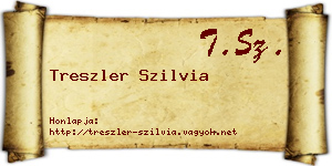 Treszler Szilvia névjegykártya